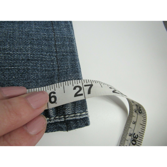 Cato Jeans relaxed fit bootcut leg Women's size 4 blue denim jeans Flap pockets - Picture 10 of 10